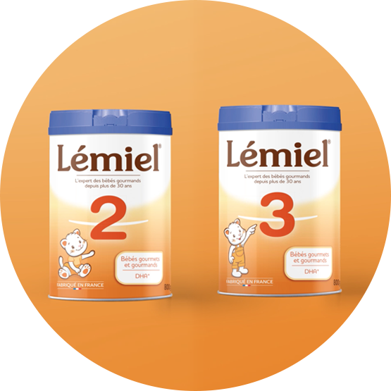 LEMIEL - Lait 3ème âge en poudre de 10 mois à 3 ans* 800g - Fabriqué en  France : : Epicerie